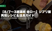 【8/7〜3週連続 金ロー】ジブリ飯 再現レシピ＆道具ガイド｜アリエッティの角砂糖・ナウシカのチコの実・サツキのお弁当を家で作る