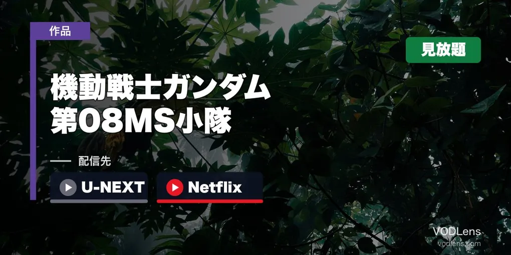 『機動戦士ガンダム 第08MS小隊』はどこで見れる？U-NEXT・Netflixで見放題