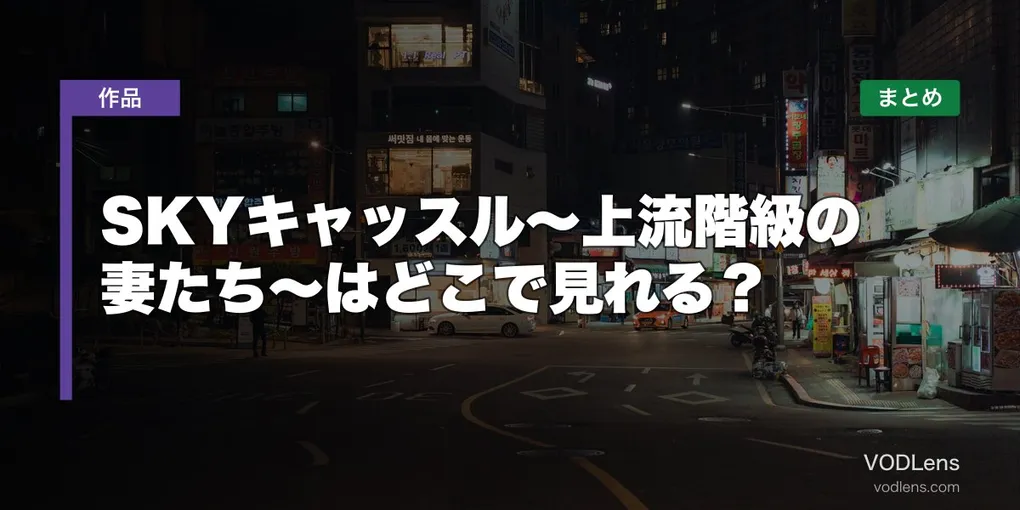 SKYキャッスル～上流階級の妻たち～はどこで見れる？配信先まとめ【2026年6月最新】